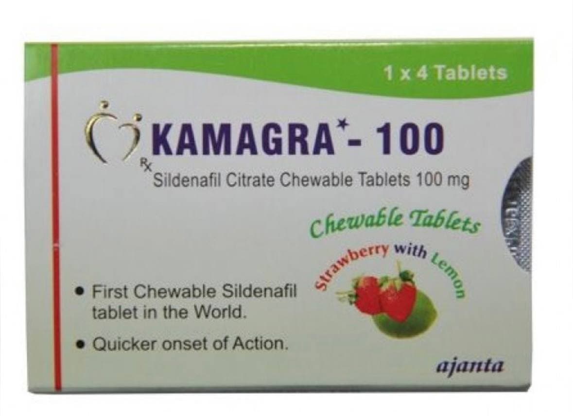 Kamagra Masticabile Polo 100 mg – 4 Compresse Polo
